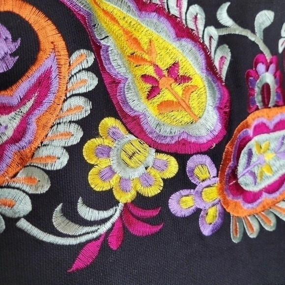 Black Asos Colorful Paisley Print Dress - Picture 9 of 15